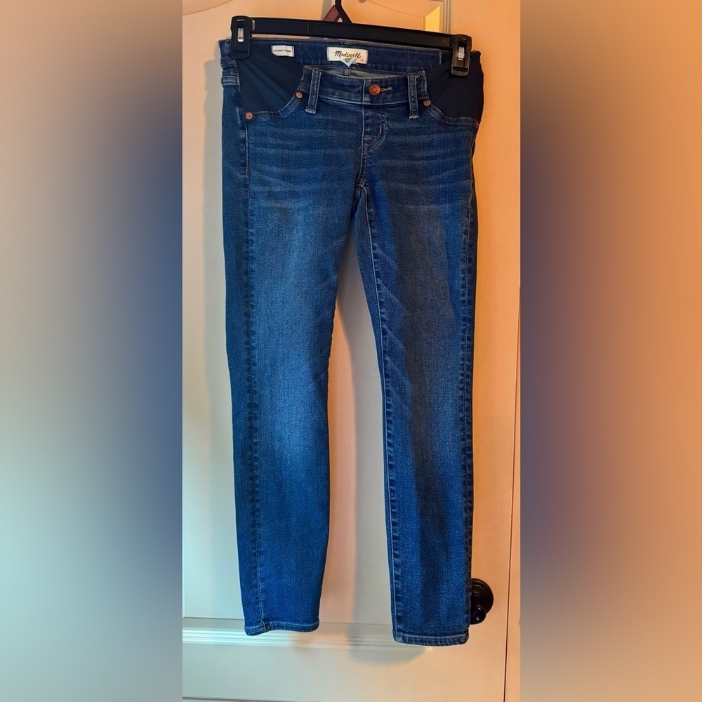 Madewell Maternity Skinny Jeans Womens Indigo Denim Jeans